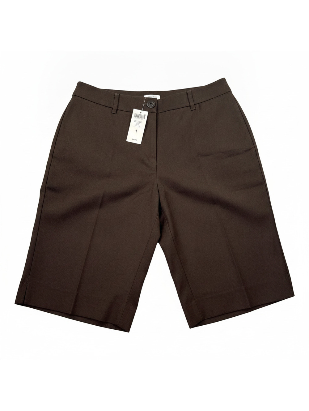 NWT Chico's Bermuda Shorts Women's Sz 1 US 8 Cocoa Bean Stretch Ultimate Fit $69